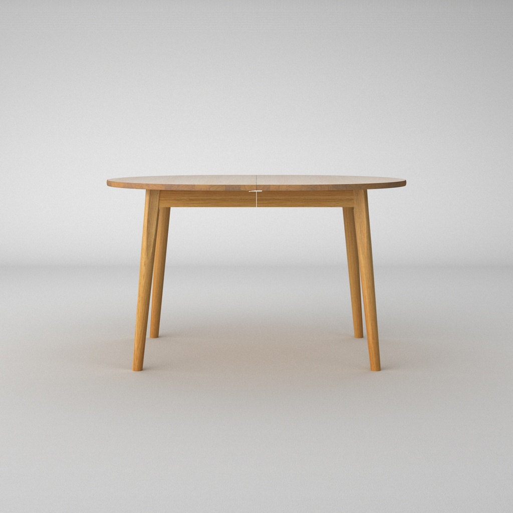 Oval 125x100 - Udtræksbord